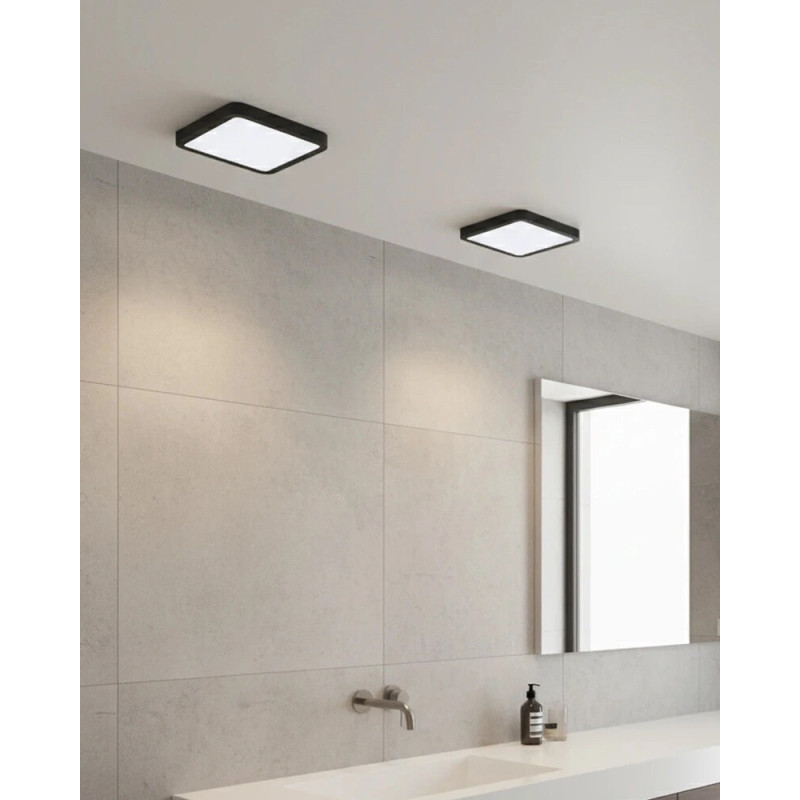 Точковий світильник Azzardo AZ4377 Slim Square LED 1x11W 4000K 871Lm IP44 чорний
