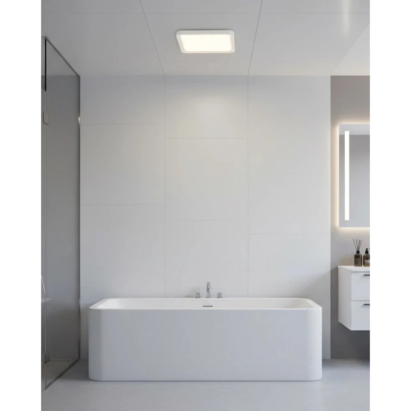 Точковий світильник Azzardo AZ4378 Slim Square LED 1x11W 4000K 871Lm IP44 білий