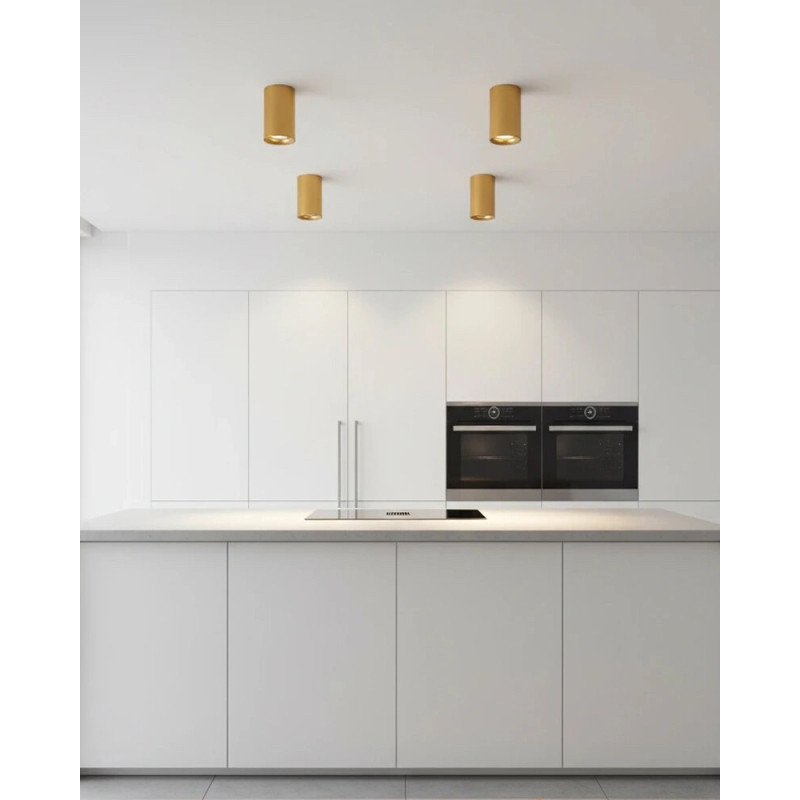 Точковий світильник Azzardo AZ5239 Eiger GU10 1x50W IP54 золотий