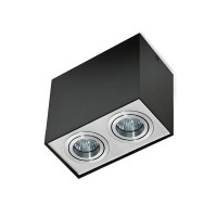 Точковий світильник спот Azzardo AZ1355 Eloy GU10 2x50W IP20 чорний