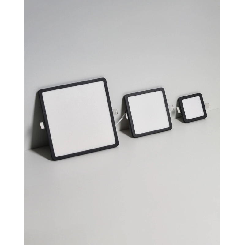 Точковий світильник Azzardo AZ4375 Slim Square LED 1x6W 4000K 300Lm IP44 чорний