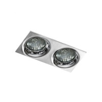 Точковий світильник Azzardo AZ1789 Ivo Square GU10 2x50W IP20 хром