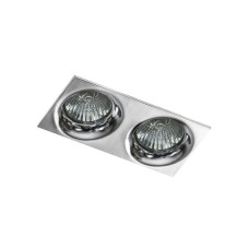 Точковий світильник Azzardo AZ1789 Ivo Square GU10 2x50W IP20 хром