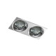 Точковий світильник Azzardo AZ1789 Ivo Square GU10 2x50W IP20 хром