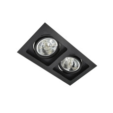 Точковий світильник Azzardo AZ2809 Sisto GU10 2x40W IP20 чорний