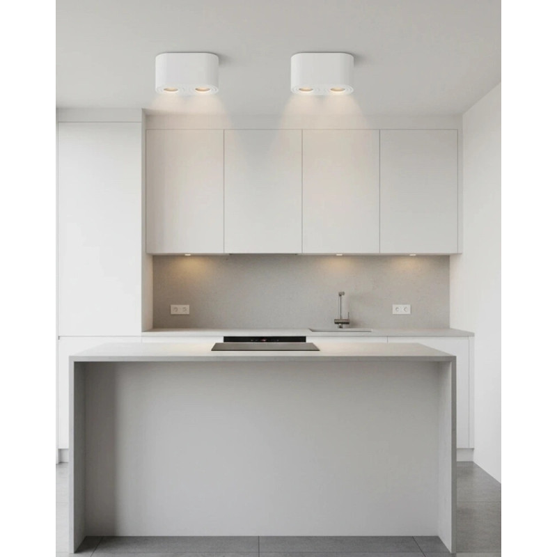 Точковий світильник Azzardo AZ2816 Brant GU10 2x50W IP44 білий