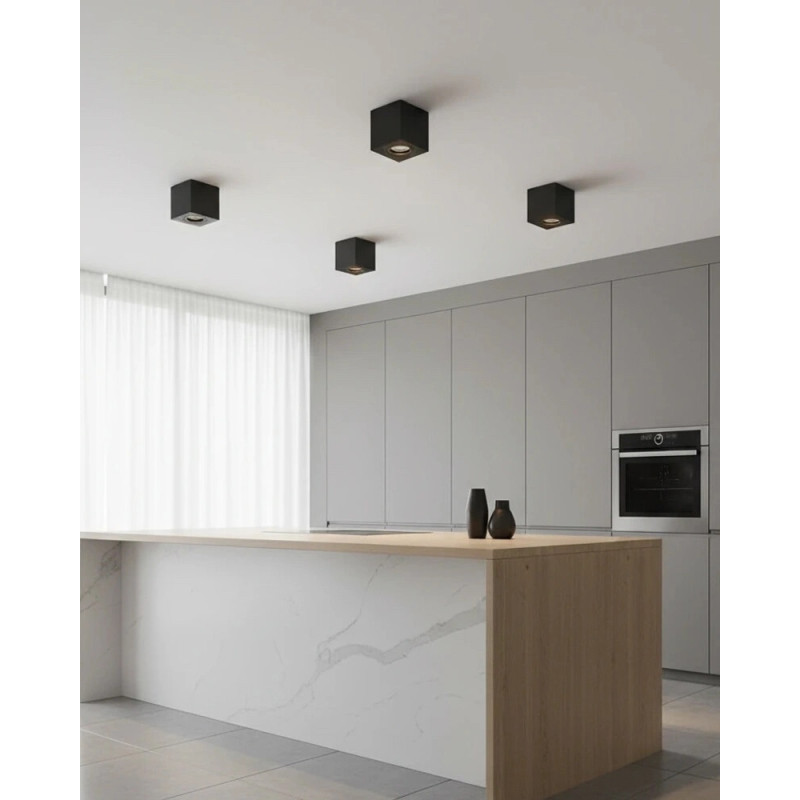 Точковий світильник Azzardo AZ2825 Brant Square GU10 1x50W IP20 чорний