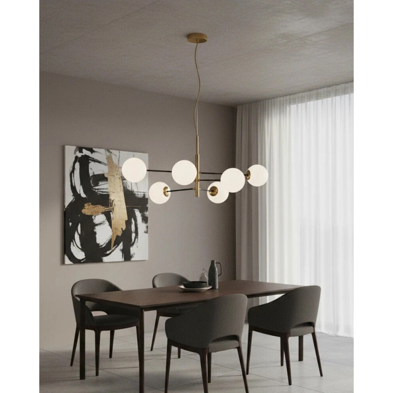 Люстра Azzardo AZ4421 Oviedo G9 6x36W IP20 золота