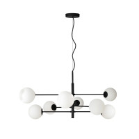 Люстра Azzardo AZ4422 Oviedo G9 8x48W IP20 чорна