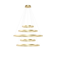 Люстра Azzardo AZ5352 Halo Pendant 150+120+100+80+60 CCT GO + Remote Control, 180 Вт, 10800 лм, 3000K-6000K