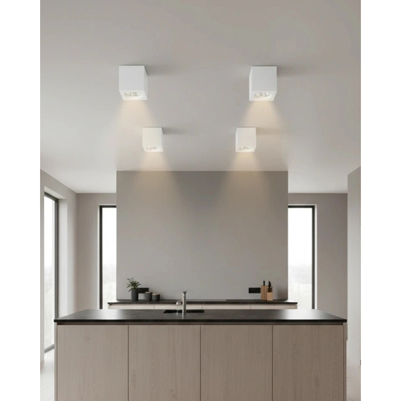 Точковий світильник спот Azzardo AZ2786 Nano Square LED 1x5W 3000K 420Lm IP20 білий