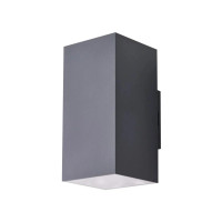 Вуличний світильник фасадний Azzardo AZ5231 Roland SQ LED 2x18W 3000K 1440Lm IP65 темно-сірий