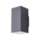 Вуличний світильник фасадний Azzardo AZ5231 Roland SQ LED 2x18W 3000K 1440Lm IP65 темно-сірий