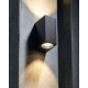 Вуличний світильник фасадний Azzardo AZ4268 Rimini Square GU10 2x35W IP54 чорний