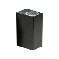 Вуличний світильник фасадний Azzardo AZ4268 Rimini Square GU10 2x35W IP54 чорний