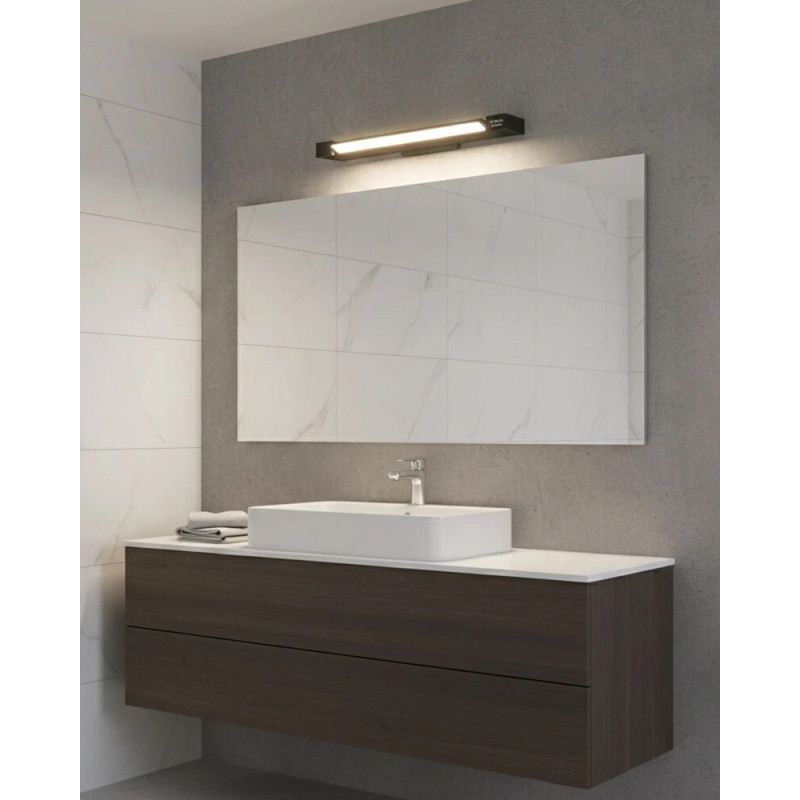 Світильник підсвітка для дзеркала Azzardo AZ2897 Dali LED 1x24W 4000K 2800Lm IP44 чорний