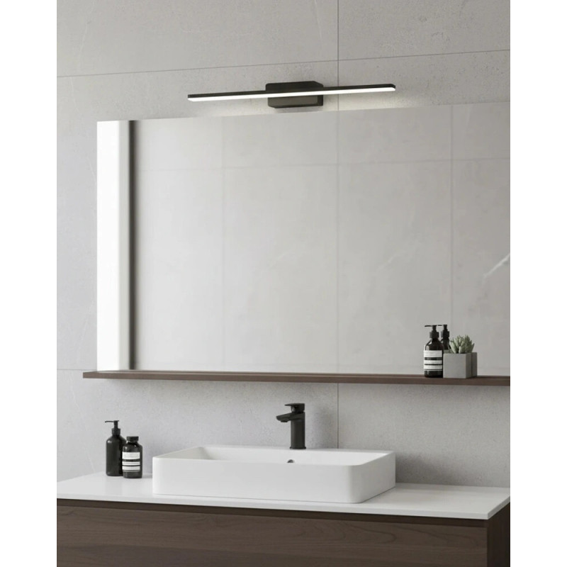 Світильник підсвітка для дзеркала Azzardo AZ3347 Epsilon LED 1x18W 3000K 825Lm IP44 чорний