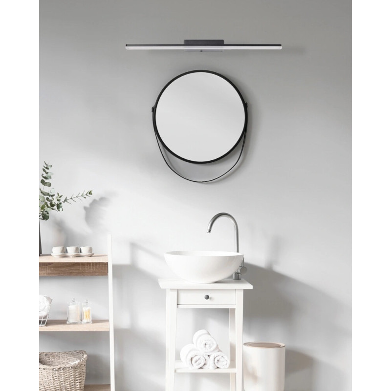 Світильник підсвітка для дзеркала Azzardo AZ3350 Epsilon LED 1x26W 4000K 1313Lm IP44 чорний