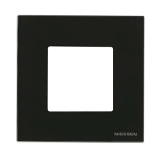 Рамка ABB Zenit стекло черное 1-я (N2271 CN)