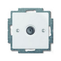 Розетка ABB basic55 белая TV (2CKA001724A4276)