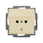 Розетка Basic55 сл.кость 1-я с/с крышк. (б/с) (20 EUK-92-507) 2CKA002018A0351