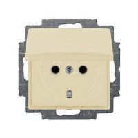 Розетка Basic55 сл.кость 1-я с/с крышк. (б/с) (20 EUK-92-507) 2CKA002018A0351