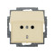 Розетка Basic55 сл.кость 1-я с/с крышк. (б/с) (20 EUK-92-507) 2CKA002018A0351