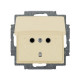 Розетка Basic55 сл.кость 1-я с/с крышк. (б/с) (20 EUK-92-507) 2CKA002018A0351