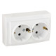 Розетка Nilson Themis белая 2-я с заземлением ( 26111025 )