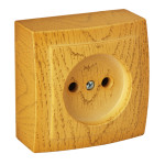 Розетка Nilson Themis дуб 1-на без заземления ( 26251015 )