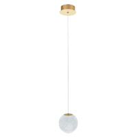 Підвісний світильник, люстра Azzardo AZ6016 Edem LED 1x4.2W 3000K 336Lm IP20 золотий