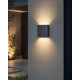 Вуличний фасадний світильник Azzardo AZ2180 Cremona S LED 2x7W 3000K 560Lm IP54 темно-сірий