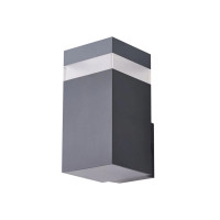 Вуличний світильник фасадний Azzardo AZ5222 Jason Square LED 1x9W 4000K 720Lm IP65 темно-сірий