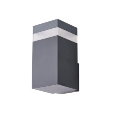 Вуличний світильник фасадний Azzardo AZ5222 Jason Square LED 1x9W 4000K 720Lm IP65 темно-сірий