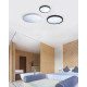 Світильник стельовий Azzardo AZ4243 Malta R LED 1x24W 3000K 2200Lm IP20 чорний