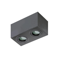 Точковий світильник спот AZzardo BRANT 2 SQUARE IP44 BLACK AZ2879