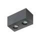 Точковий світильник спот AZzardo BRANT 2 SQUARE IP44 BLACK AZ2879