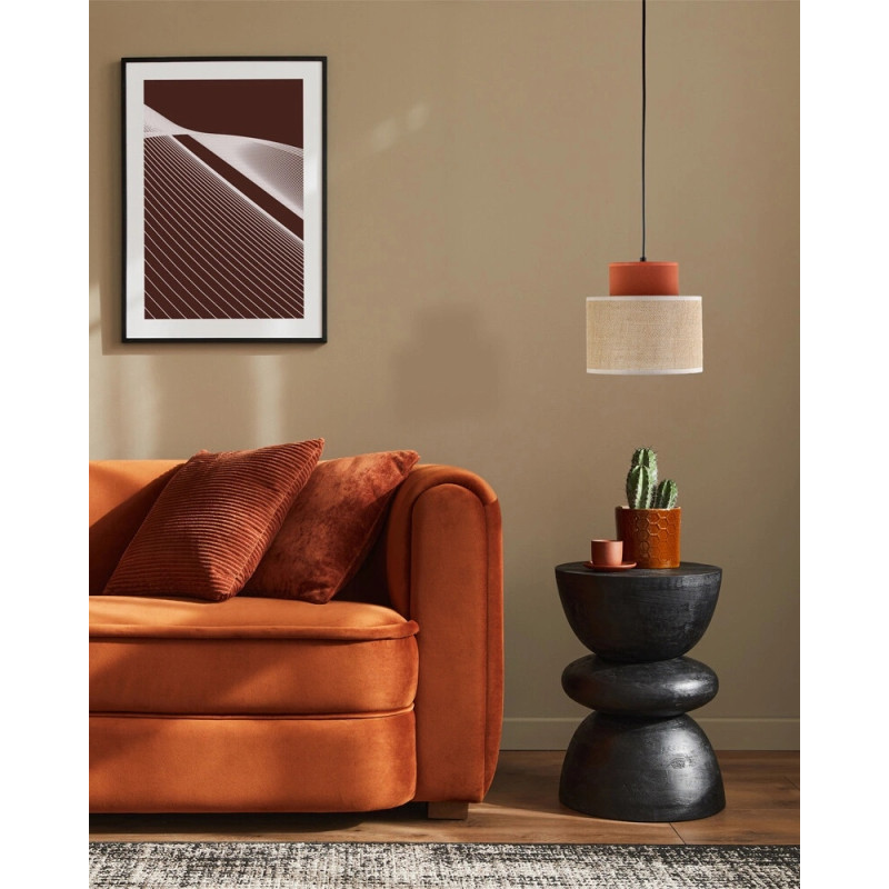 Підвісний світильник, люстра TK Lighting 2785 Duo Juta E27 1x15W IP20 цегляний