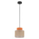 Підвісний світильник, люстра TK Lighting 3255 Duo Juta E27 1x15W IP20 помаранчевий