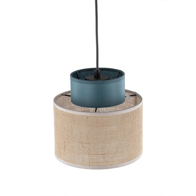 Підвісний світильник, люстра TK Lighting 3257 Duo Juta E27 1x15W IP20 синій