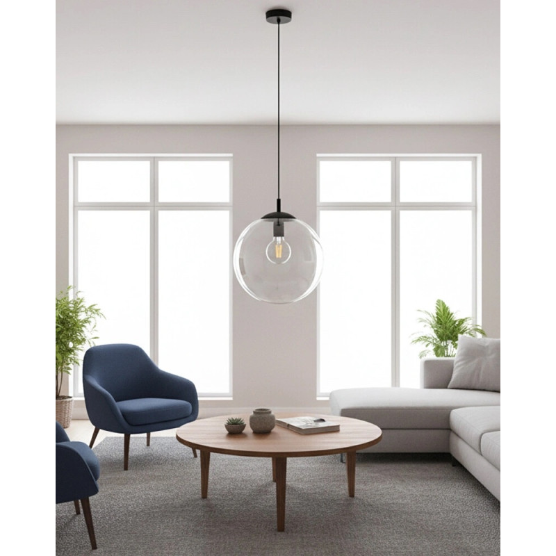 Підвісний світильник, люстра TK Lighting 3268 Esme E27 1x15W IP20 прозорий