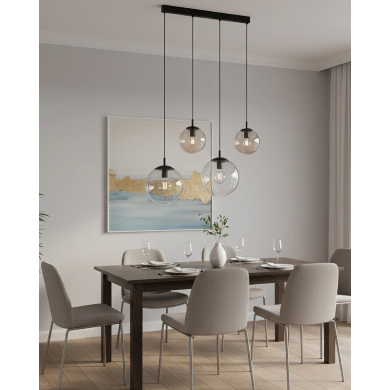 Підвісний світильник, люстра TK Lighting 4795 Esme E27 4x15W IP20 різнокольоровий