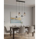 Підвісний світильник, люстра TK Lighting 4795 Esme E27 4x15W IP20 різнокольоровий