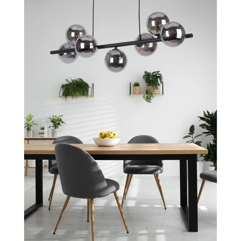 Підвісний світильник, люстра TK Lighting 5666 Estera G9 7x8W IP20 чорний
