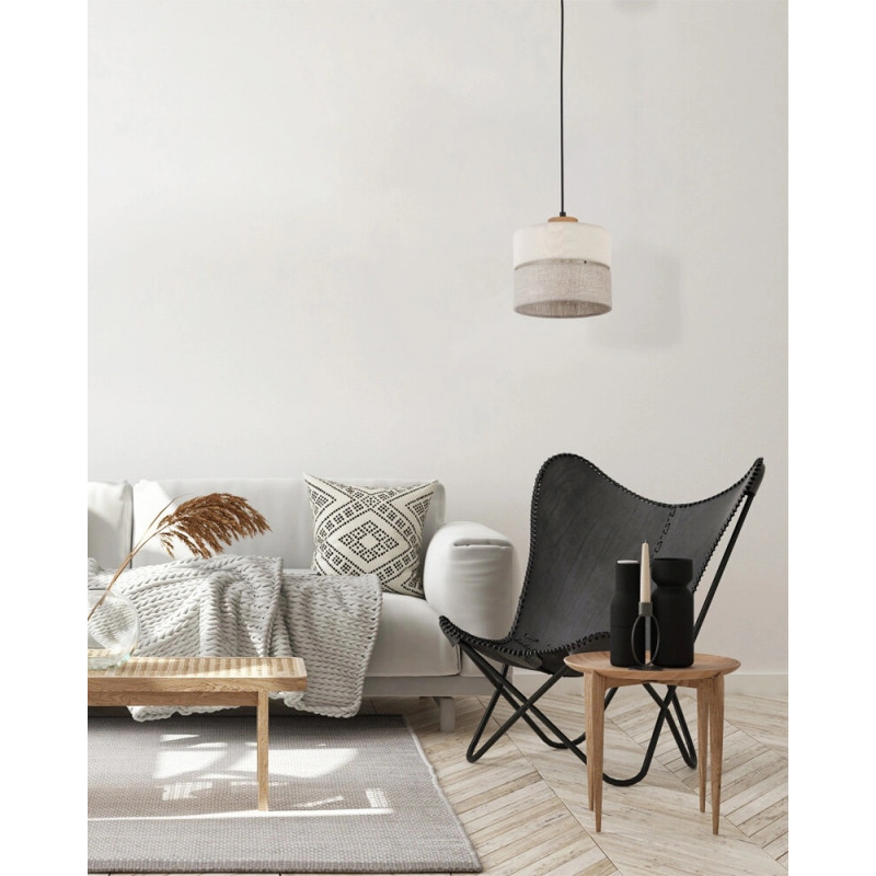 Підвісний світильник, люстра TK Lighting 5770 Eco E27 1x15W IP20 бежевий