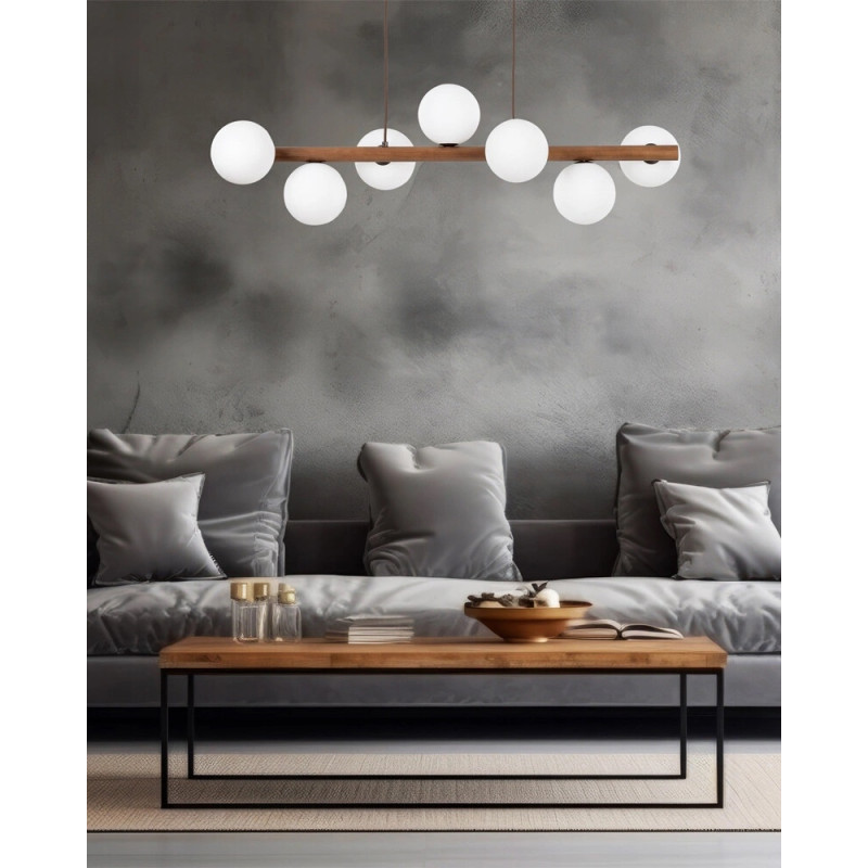 Підвісний світильник, люстра TK Lighting 10272 Estera G9 7x8W IP20 коричневий