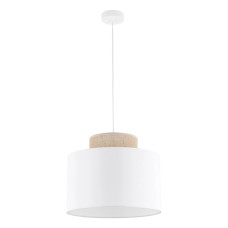 Підвісний світильник, люстра TK Lighting 1856 Duo Juta E27 1x15W IP20 білий