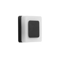 Вуличний фасадний світильник AZzardo ENOK SQUARE WALL 3000K BK AZ4461