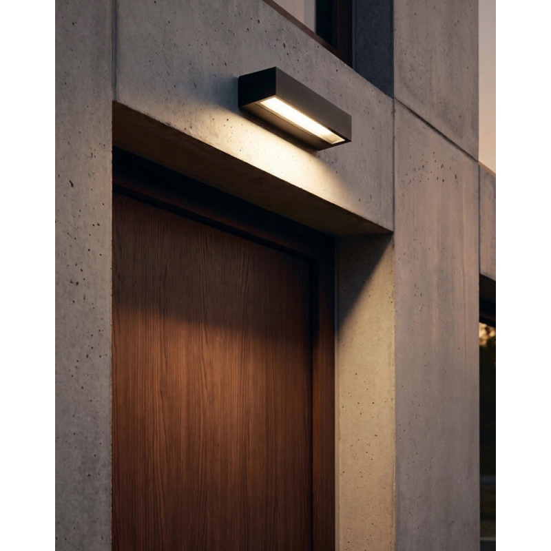 Вуличний фасадний світильник Azzardo AZ4356 Casola LED 1x12W 3000K 960Lm IP54 темно-сірий