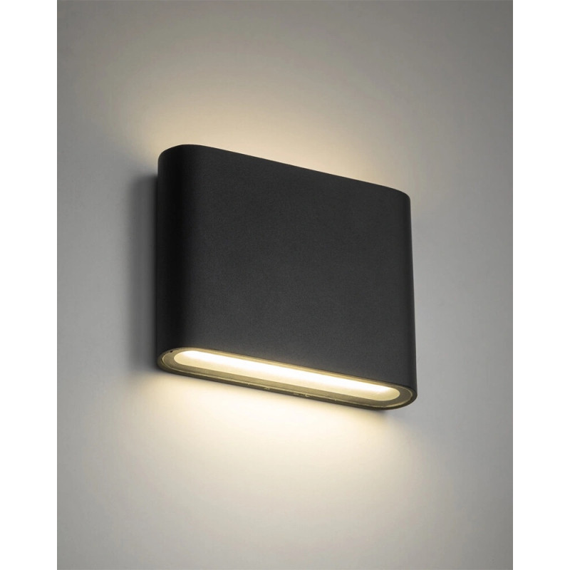 Фасадний вуличний світильник TK Lighting 18082 Arwena S LED 2x3W 3000K 360Lm IP54 сірий